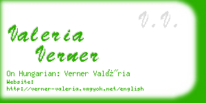 valeria verner business card